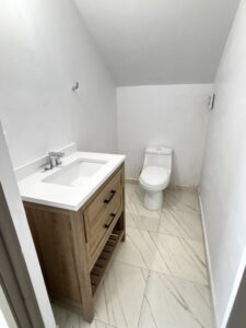 medio baño esta